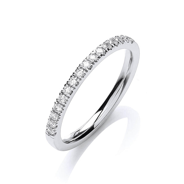 18k Yellow Gold Ring - 18ct White Gold Half ET 0.20ct Ring - No Certificate - by Hearts Forever Jewellers