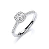 18k Yellow Gold Ring - 18ct White Gold 0.50ctw Certificated Engagement Ring - by Hearts Forever Jewellers