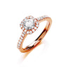 18k Yellow Gold Ring - 18ct Rose Gold 0.80ctw Certificated Engagement Ring - by Hearts Forever Jewellers