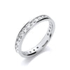 18k Yellow Gold Diamond Ring - 18ct WG Channel Set Full Eternity 1.00ctw Diamond Ring - by Hearts Forever Jewellers