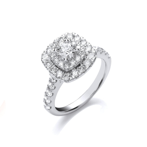 18k Yellow Gold Diamond Ring - 18ct White Gold 1.50ctw Diamond Ring - by Hearts Forever Jewellers