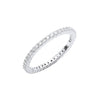 18k Yellow Gold Diamond Ring - 18ct White Gold 0.50ct Full Diamond Eternity Ring - by Hearts Forever Jewellers