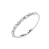 9k Yellow Gold Diamond Ring - 9ct White Gold 0.15ct Diamond Eternity Ring - by Hearts Forever Jewellers