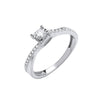 9k Yellow Gold Diamond Ring - 9ct White Gold 0.25ct Diamond Ring J - by Hearts Forever Jewellers