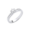 Platinum Diamond Ring - Platinum 0.70ctw Brilliant Cut Diamond Ring - by Hearts Forever Jewellers