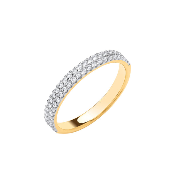 9k Yellow Gold Ring - 9ct Yellow Gold 0.25ctw Ring - by Hearts Forever Jewellers