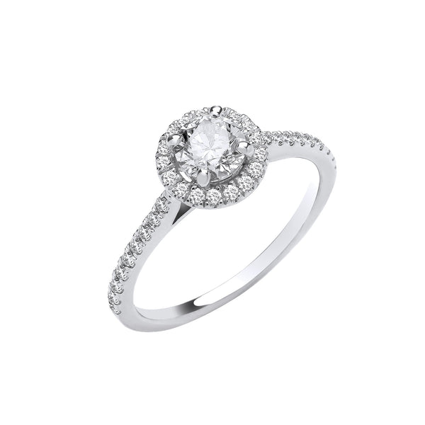 18k Yellow Gold Ring - 18ct White Gold 0.75ctw Ring - by Hearts Forever Jewellers