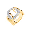 9k Yellow Gold Ring - 9ct Yellow Gold 0.55ctw Ring - by Hearts Forever Jewellers