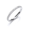 Platinum Diamond Ring - Platinum 0.30ctw GH/SI Half Eternity Diamond Ring - by Hearts Forever Jewellers