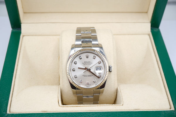 Rolex Datejust 36 116234 - Silver Diamond