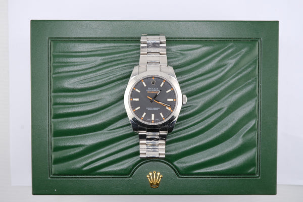 Rolex Milgauss 116400 - Black with Orange Accents