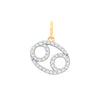 9k Yellow Gold Necklace - 9ct Yellow Gold Cancer Zodiac 0.20ct pendant - by Hearts Forever Jewellers