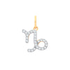 9k Yellow Gold Necklace - 9ct Yellow Gold Capricorn Zodiac 0.10ct pendant - by Hearts Forever Jewellers