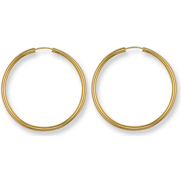 Jewellery - Y/G 34mm Sleepers - by Hearts Forever Jewellers