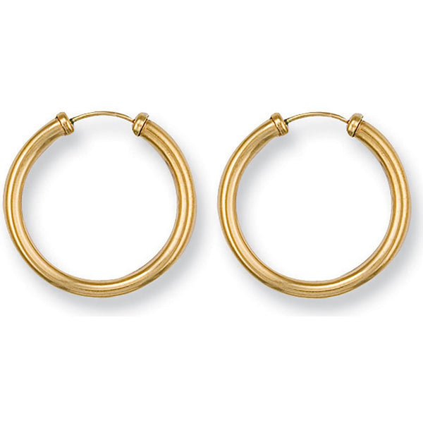 Jewellery - Y/G 23mm Caped Sleepers - by Hearts Forever Jewellers
