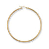 Ring - Y/G 50mm Round Tube Hoop Earrings - by Hearts Forever Jewellers