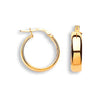 Ring - Y/G 18mm Tube Hoop Earrings - by Hearts Forever Jewellers