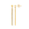 Ring - Y/G Drop Glitter Earrings - by Hearts Forever Jewellers