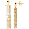 Y/G Tassel Drop Earrings