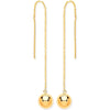Ring - Y/G Ball Chain Threader Earrings - by Hearts Forever Jewellers