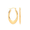 Ring - Y/G Hollow Plain Tube Earrings - by Hearts Forever Jewellers