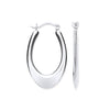 Ring - W/G Hollow Plain Tube Earrings - by Hearts Forever Jewellers