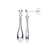 Ring - W/G Hollow Drop Earrings - by Hearts Forever Jewellers