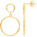 Y/G Circles Open Drop Earrings