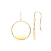 Ring - Y/G Circles Open Drop Earrings - by Hearts Forever Jewellers