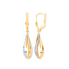 Ring - Y & W/G Teardrop Style Earrings - by Hearts Forever Jewellers