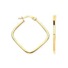 Ring - Y/G Square Hoop Earrings - by Hearts Forever Jewellers