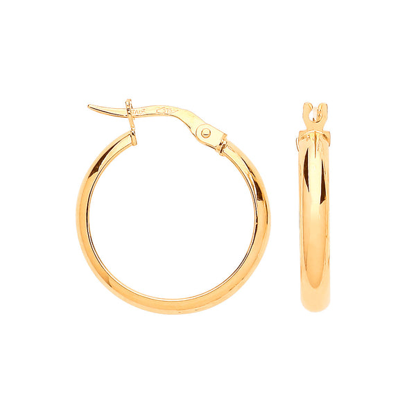Ring - Y/G 20mm Hoop Earrings - by Hearts Forever Jewellers