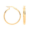 Ring - Y/G 24mm Hoop Earrings - by Hearts Forever Jewellers