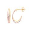 Ring - YW & R/G Russian Drop Earrings - by Hearts Forever Jewellers