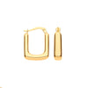 Ring - Y/G Square Hoop Earrings - by Hearts Forever Jewellers