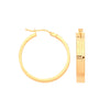 Ring - Y/G Greek Key 23mm Hoop Earrings - by Hearts Forever Jewellers