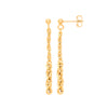 Ring - Y/G Rope Graduated Drop Earrings - by Hearts Forever Jewellers