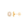 Ring - Y/G Opal Oval Stud Earrings - by Hearts Forever Jewellers