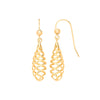 Ring - Y/G Spiral Fancy Drop Earrings - by Hearts Forever Jewellers