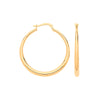 Ring - Y/G Graduated Curve Hollow Hoop Earrings - by Hearts Forever Jewellers