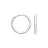 Jewellery - W/G 10mm Plain Hinged Sleepers - by Hearts Forever Jewellers