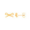 Ring - Y/G Bow Stud Earrings - by Hearts Forever Jewellers