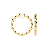 Ring - Y/G Twisted Greek Key 50mm Hoop Earrings - by Hearts Forever Jewellers
