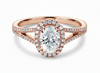 Fantasia Halo Engagement Ring