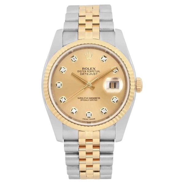 Rolex Datejust 36 116233 - Champagne Diamond