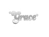 Jewellery - Y/G Large Banana Split Style Nameplate - by Hearts Forever Jewellers