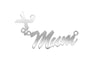 9k Yellow Gold Jewellery - 9ct Gold Script Floating Kiss Nameplate - by Hearts Forever Jewellers