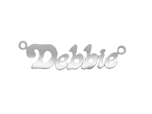 9k Yellow Gold Jewellery - 9ct Gold Small Lazybones Nameplate - by Hearts Forever Jewellers