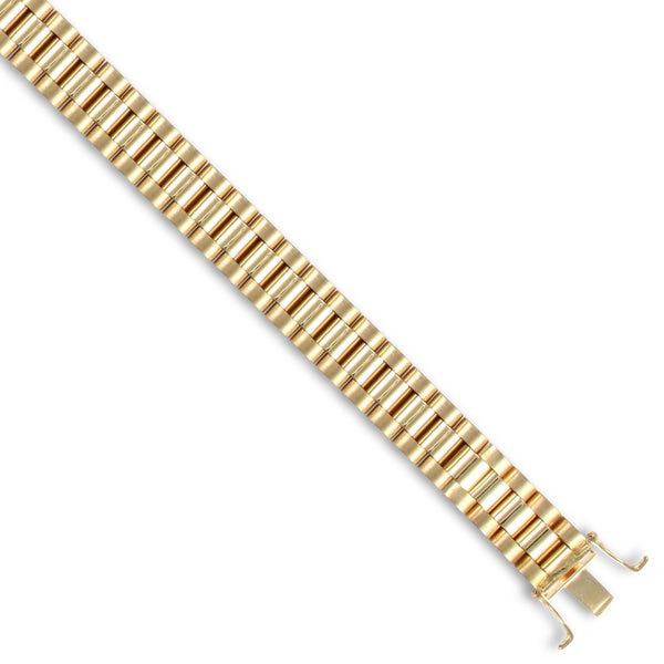 Bracelet - 9ct Yellow Gold Watch Style 10.0mm Bracelet - by Hearts Forever Jewellers