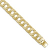 9ct Gold Polished & Lizard Cast Curb Chain